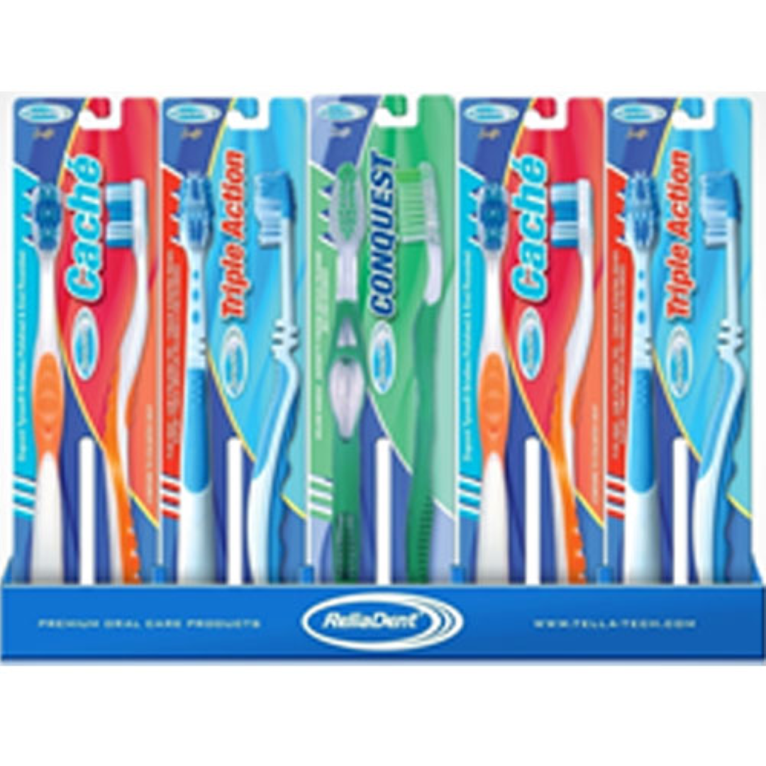 RELIADENT CONQUEST T. BRUSHES 144PCS